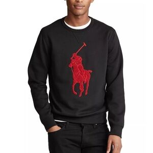Black Sweater with Red Logo